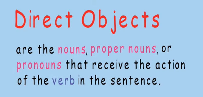Túc từ trực tiếp - direct object