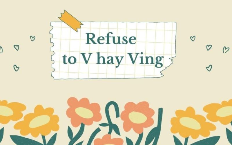 refuse to v hay ving