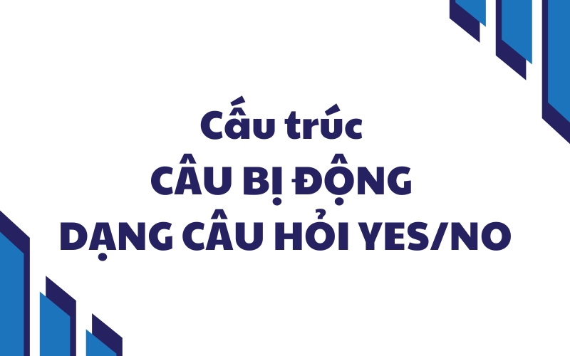 câu bị động yes no question