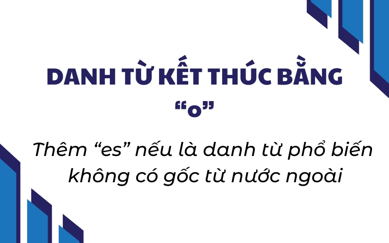 danh từ kết thúc bằng o