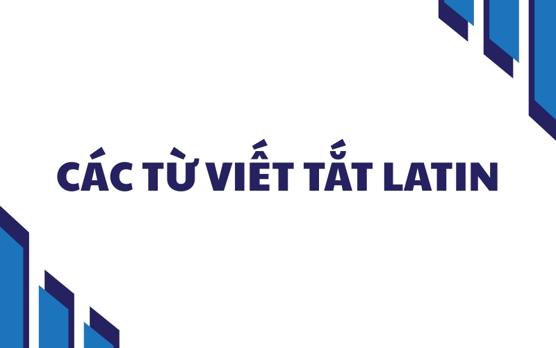các từ viết tắt latin