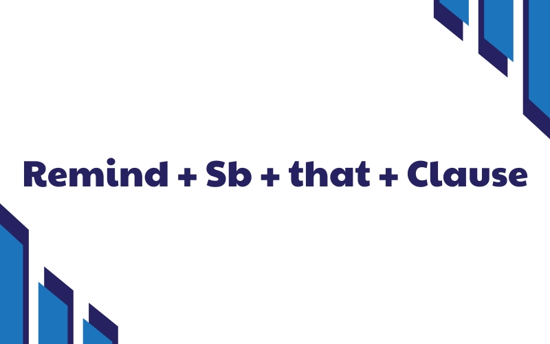 remind sb that clause